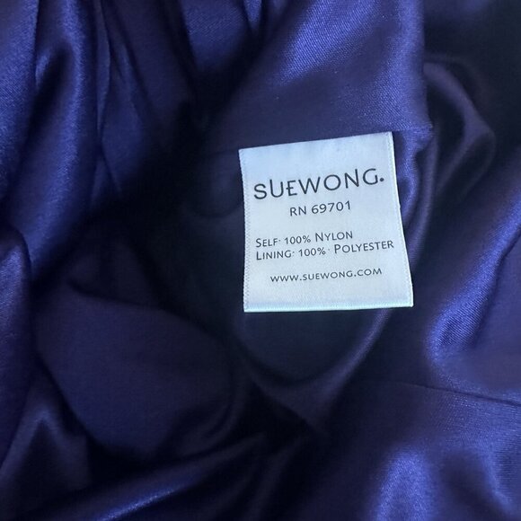 Sue Wong Nocturne Dress Size 8 Purple Beaded Corset Sequin Cocktail Goth Fairy - Picture 13 of 16